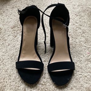 Black Strappy Heels